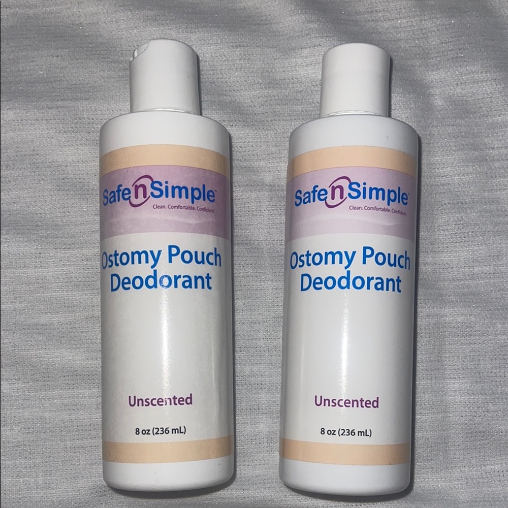 Ostomy Pouch Deodorant - White - 2 BOTTLES